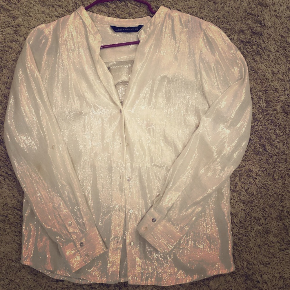Beautiful ZARA silver top ❤️